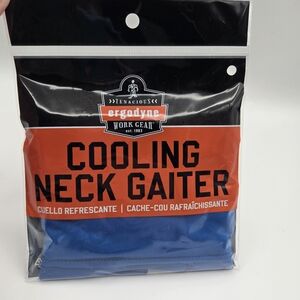 Tenacious Egodyne Work Gear Blue Cooling Neck Gaiter Bandana Cut Size L/XL